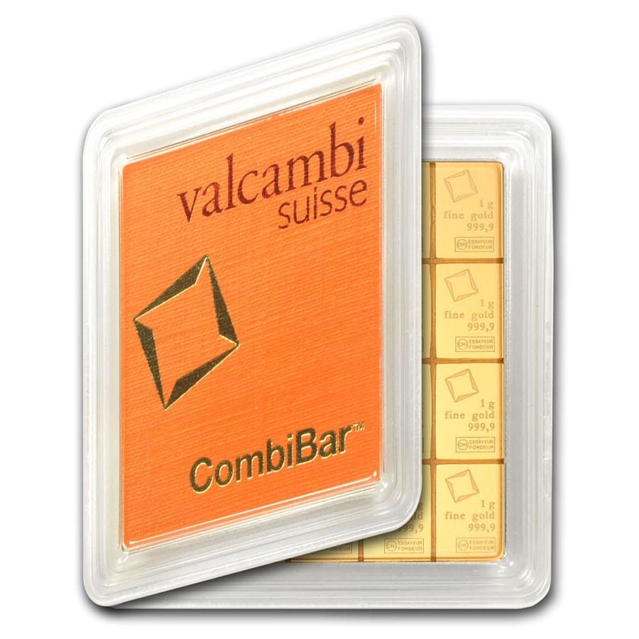 Valcambi 20 g Gold CombiBar (20 x 1 g with Assay)