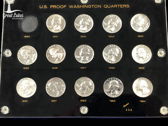 1951-1964 Proof Washington Quarter Set