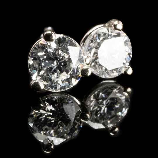 White Gold Diamond Studs