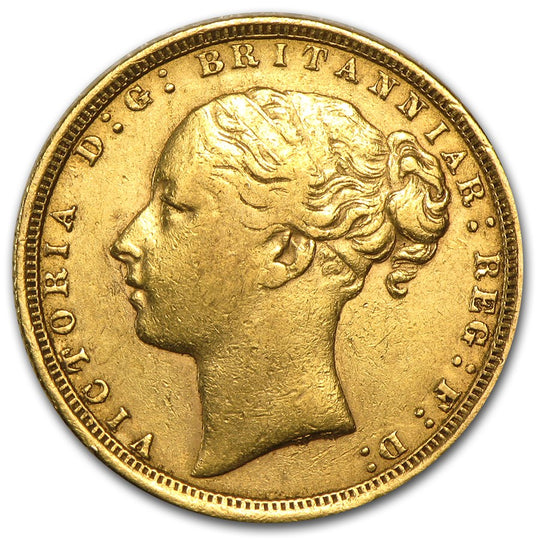 Gold Young Queen Victoria Sovereigns (XF) (Random)