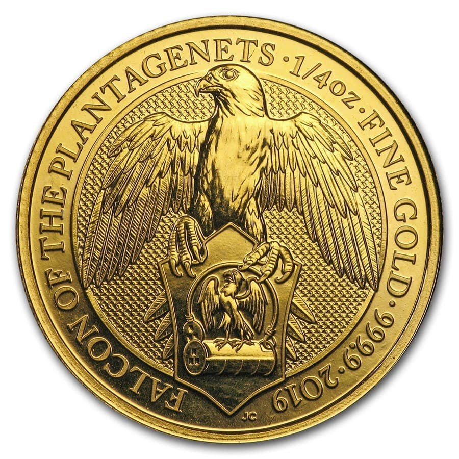 2019 1/4 oz Gold Queen&#39;s Beasts Gold Falcon - Pre-Order (4403580469271)