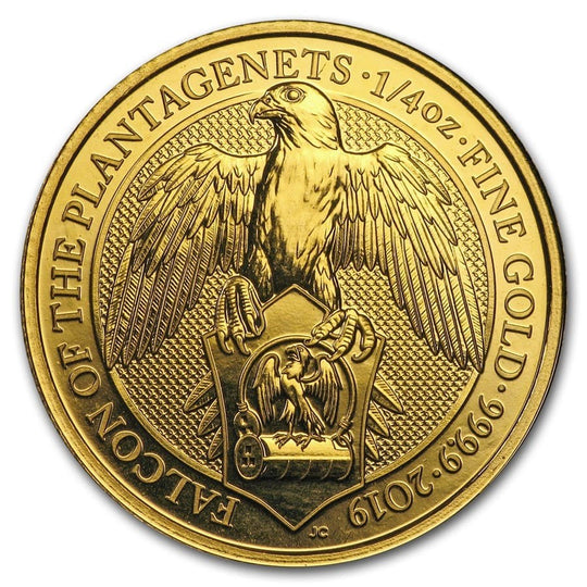 Great Britian 2019 1/4 oz Gold Queen's Beasts Gold Falcon