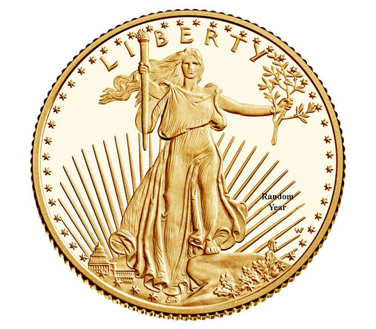 1/4 oz Proof American Gold Eagle (Coin Only) (Random Year)