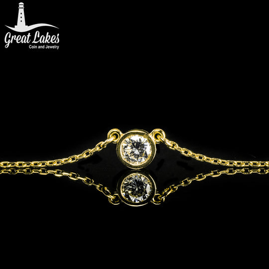 Yellow Gold & Diamond Necklace